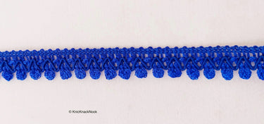 Royal Blue Thread Lace, Embroidery Lace Trims, Fringe Trim